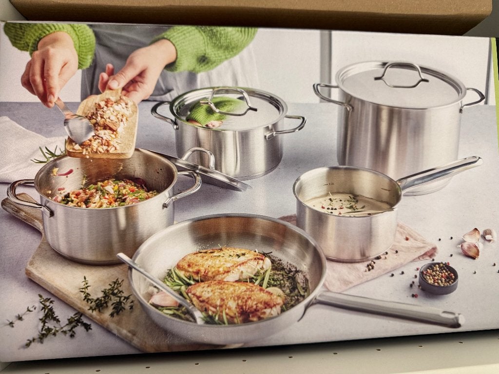 Kookset Demeyere 5 delig - Resto 3 collection - Nieuw, Inox, Demeyere, Overige typen, Nieuw