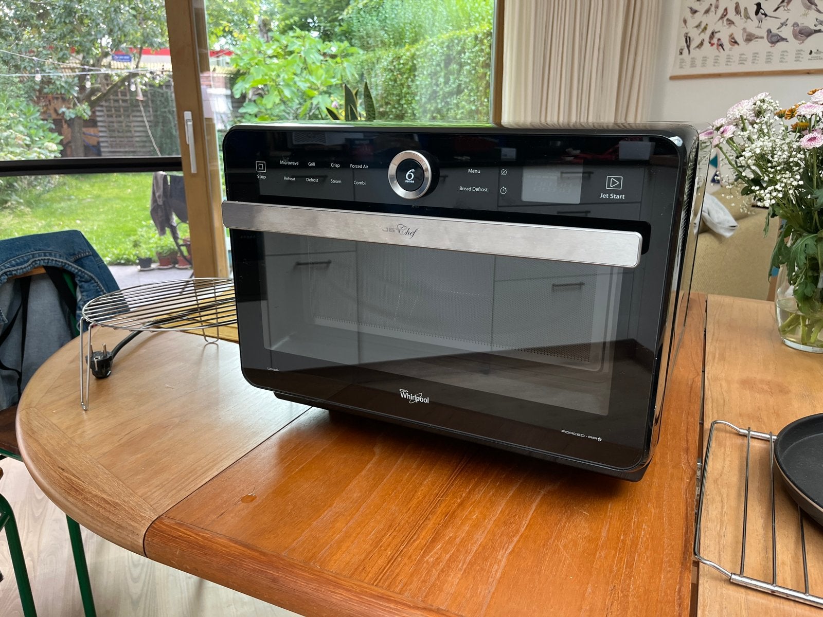 Whirlpool JT 469 BL combi-oven: magnetron, hetelucht, grill, Ophalen, Whirlpool, Gebruikt, Combi-oven