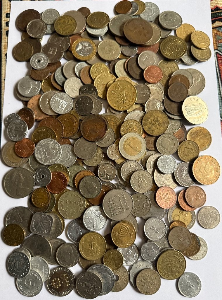 Lot de 236 pièces Monde Mix, Envoi, Monnaie