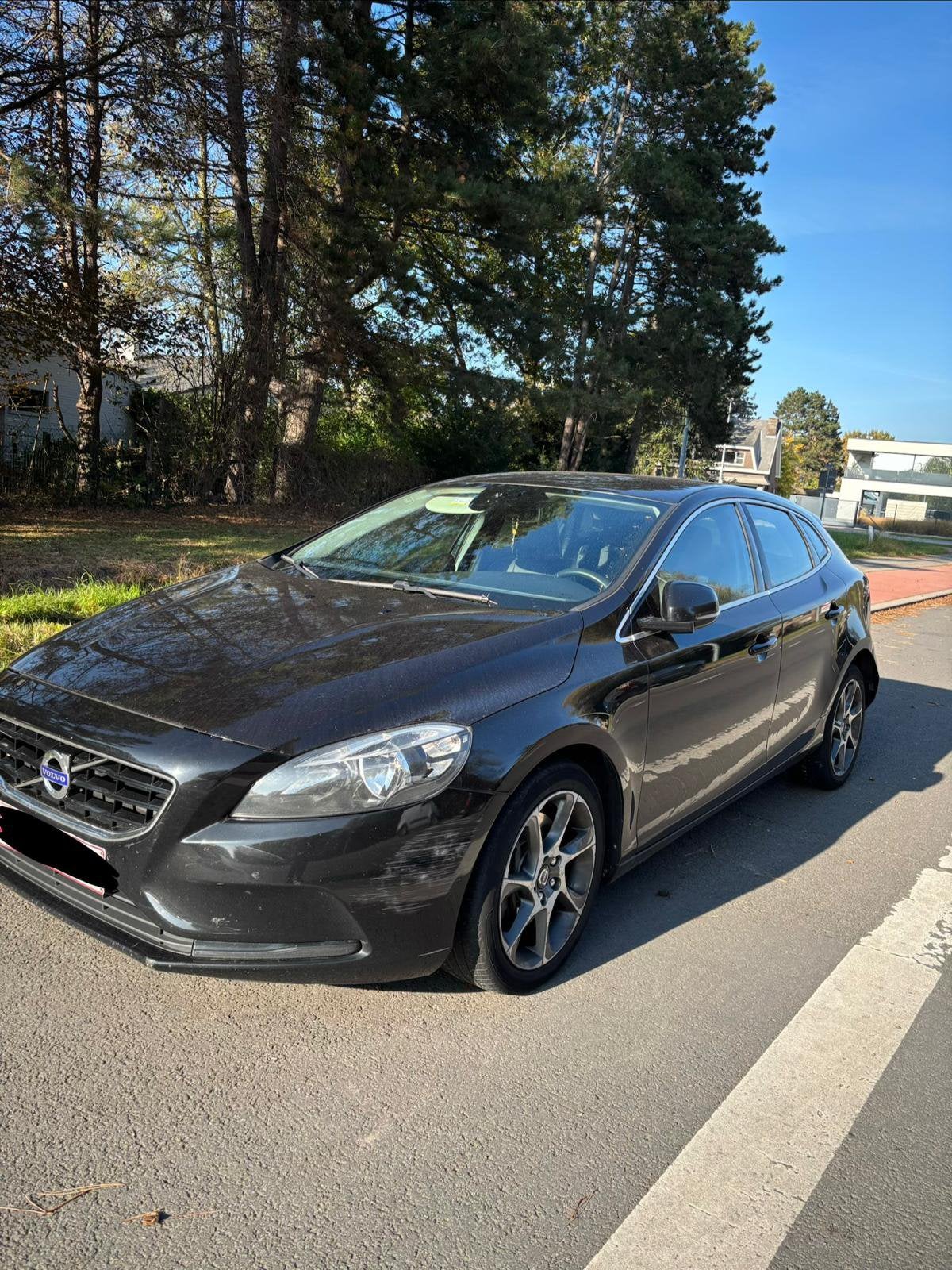 Volvo V40 Te koop automaat., Auto's, Automaat, Zwart, Leder, Diesel