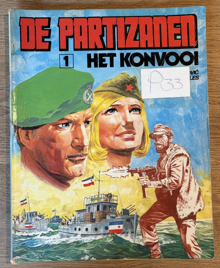 De Partizanen - Het konvooi -1 1e dr(1980) Strip, Boeken, Eén stripboek, Ophalen of Verzenden, Gelezen