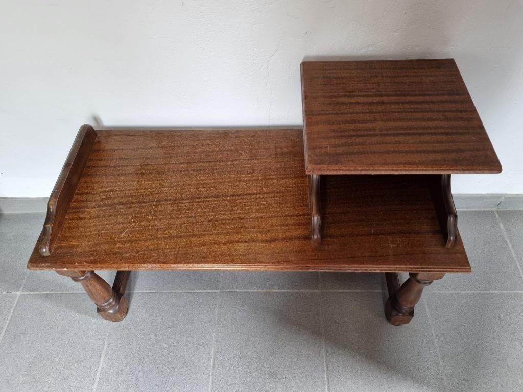 Houten tafeltje, Ophalen, Minder dan 45 cm, 75 cm of meer, Rechthoekig