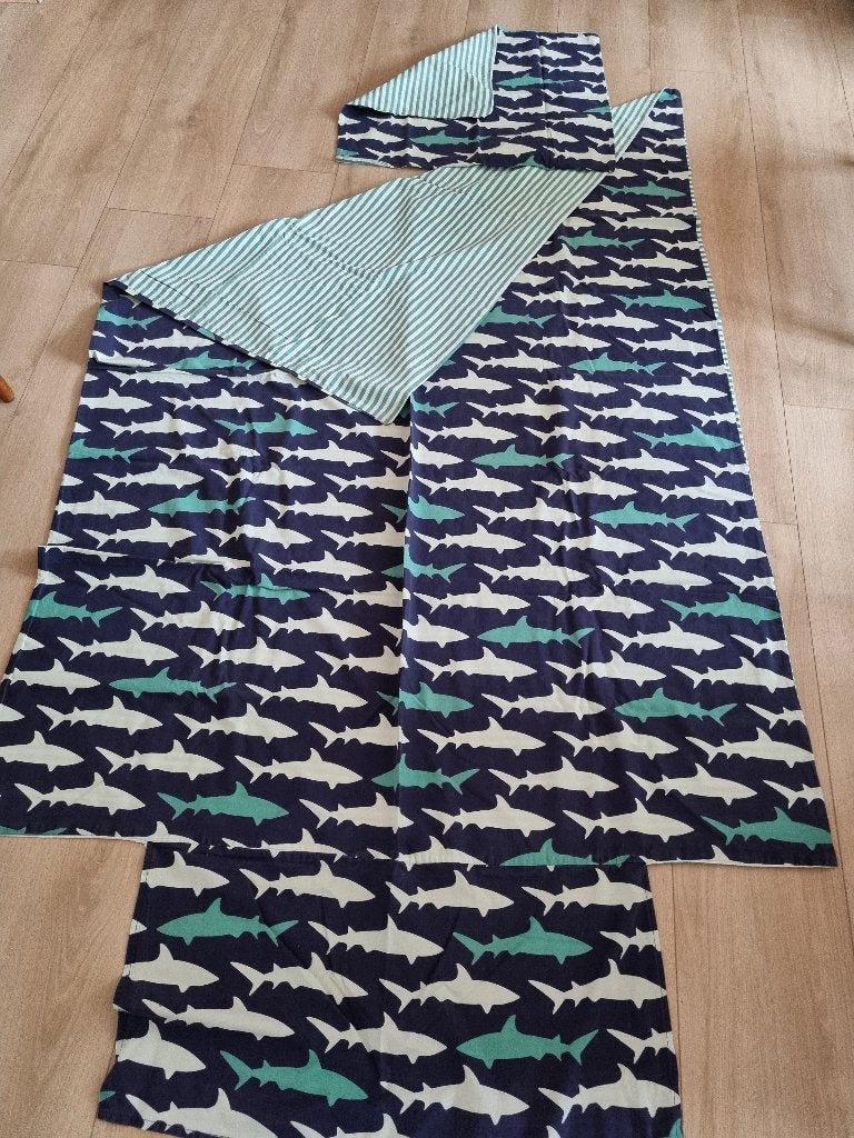 Kinderdekbedovertrek  140 x 200 cm, 200 cm, Bleu, Tissu, Voor kind