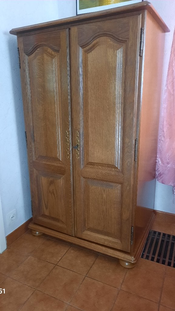 mooie eiken kast voor de laptop, printer enz ...hoogte 140cm, Huis en Inrichting, Ophalen, Zo goed als nieuw
