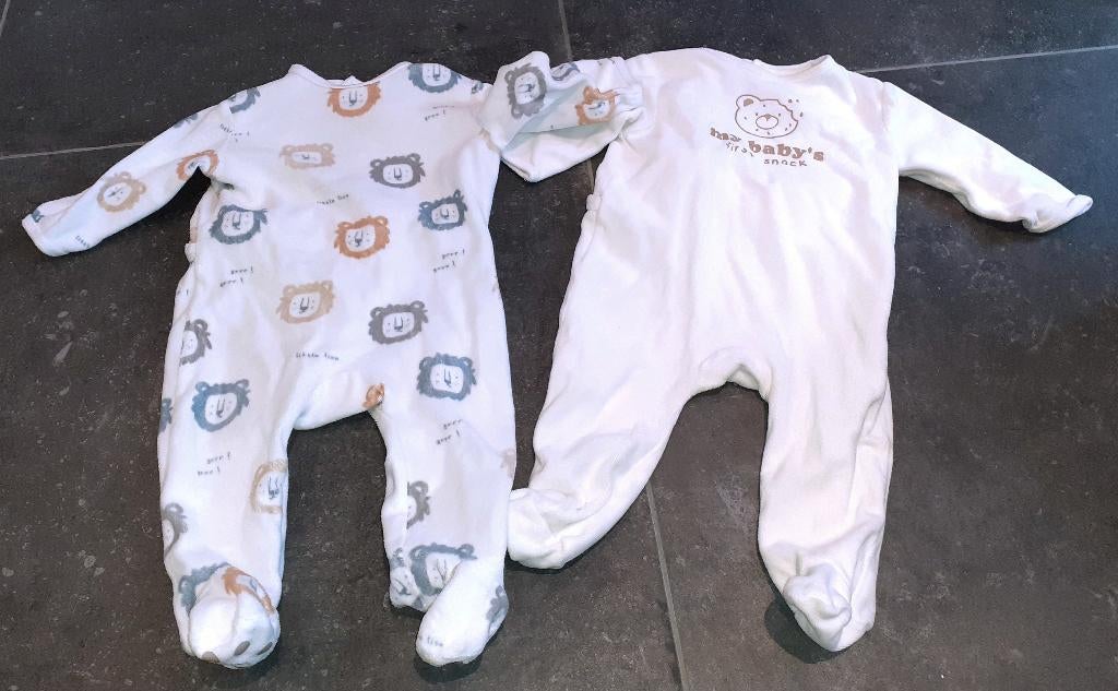 Baby 2 warme pyjama's Kiabi 74, Enlèvement ou Envoi, Neuf, Garçon ou Fille, Vêtements de nuit ou Sous-vêtements