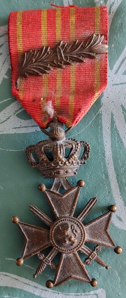Lot van 4 oude Belgische medailles., Verzamelen, Verzenden, Overige soorten, Lintje, Medaille of Wings
