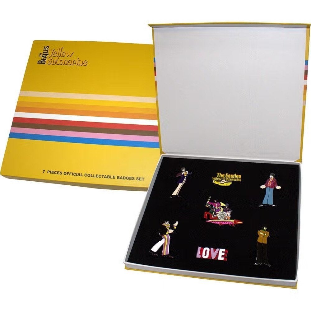 The Beatles Yellow Submarine Band - Pin set off. merchandise, Ophalen of Verzenden, Nieuw