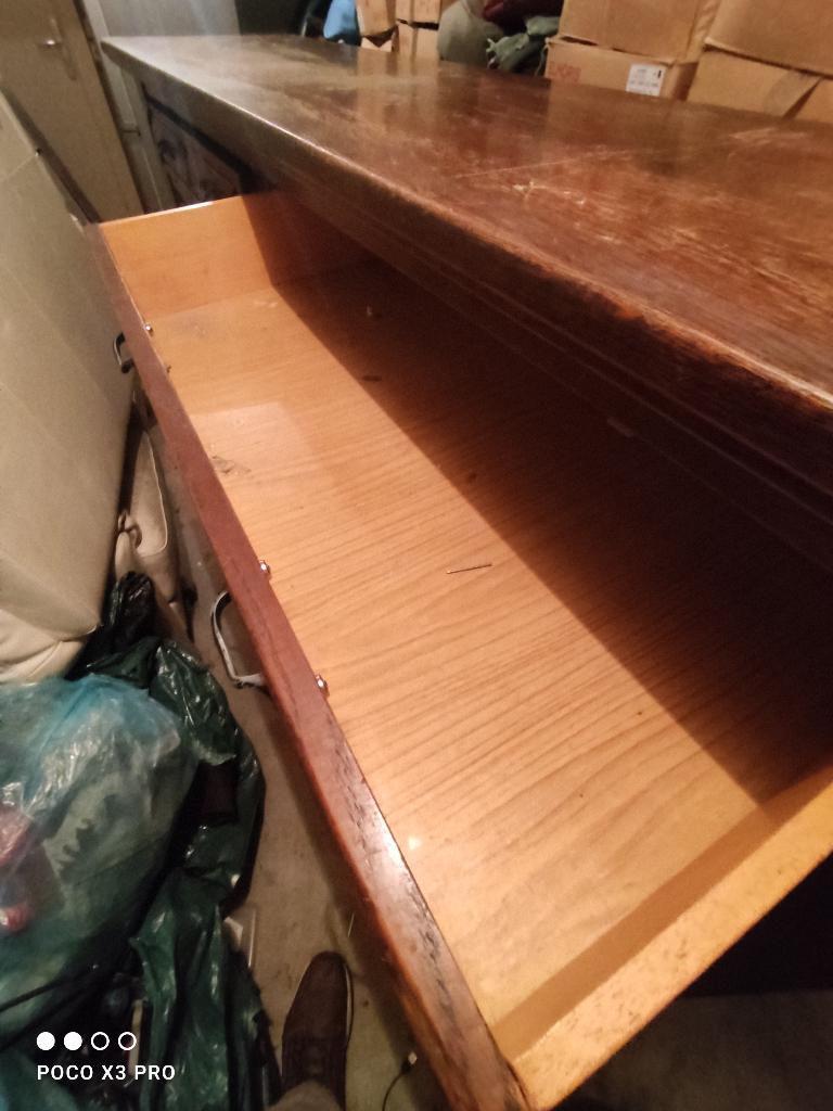 Deux meuble dressoir un grand et un petit a donné, Enlèvement, Utilisé, Cerisier, Avec tiroir(s)