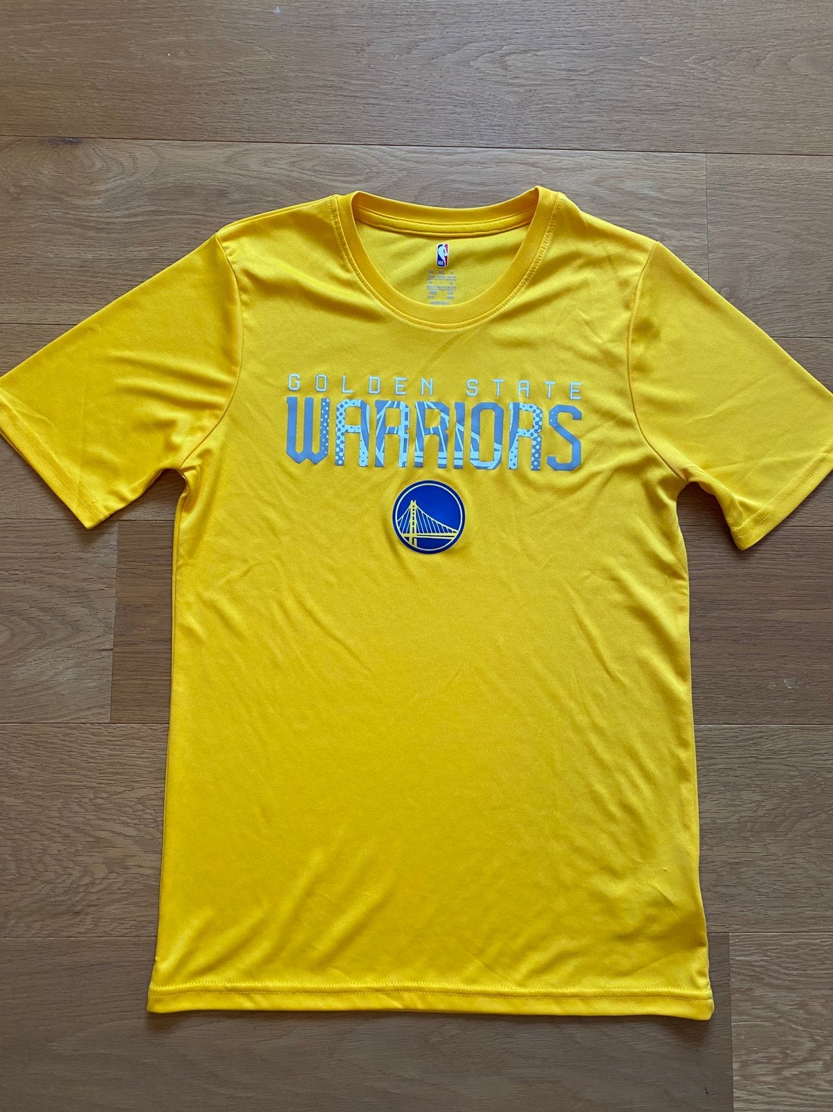 Golden State warriors basketbal t-shirt kind M14/16j, Ophalen of Verzenden, Zo goed als nieuw, Kleding
