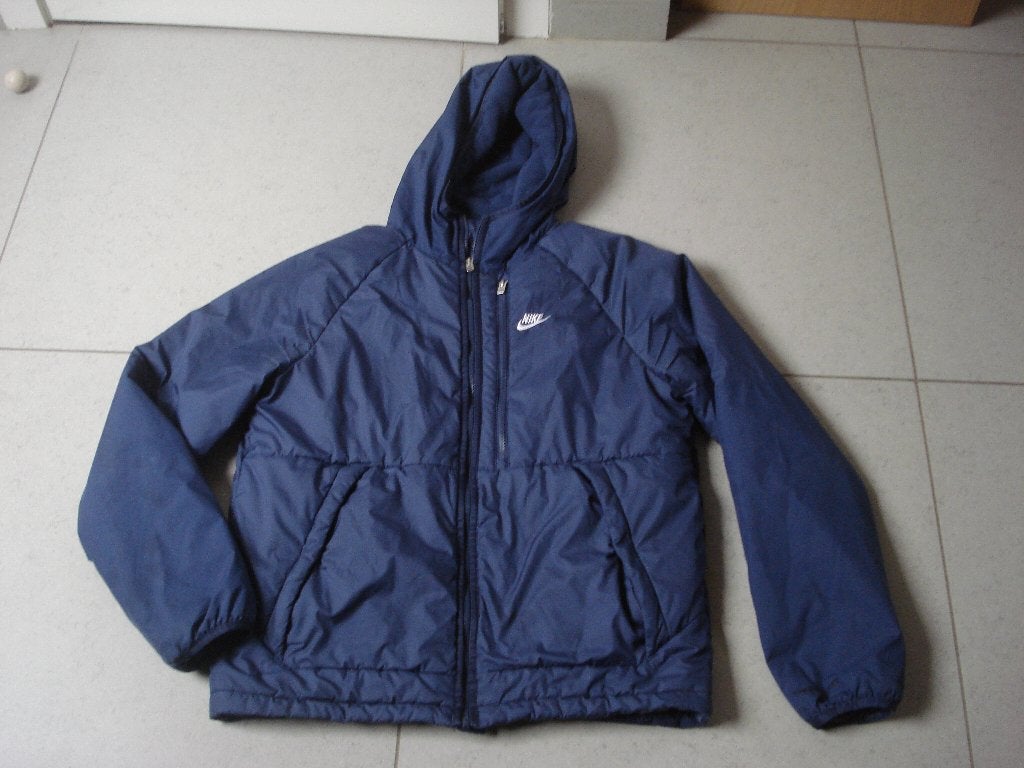 Nike blauwe jas, heren/jongens. mt M, Nike, Ophalen of Verzenden, Gedragen, Maat 48/50 (M)
