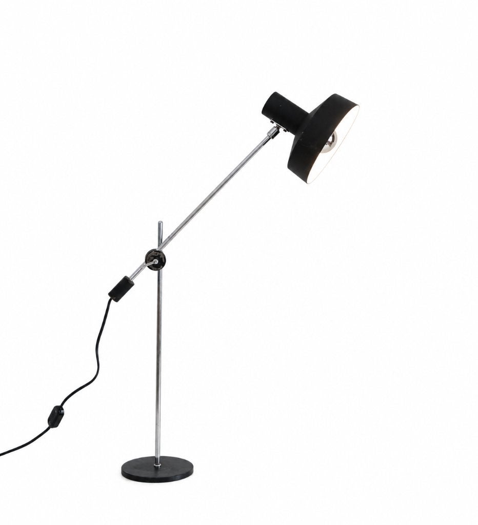Vintage ANVIA Counterweight Desk Lamp /Jan - Hoogervorst, Antiquités & Art, Enlèvement ou Envoi, Mobile, Noir, Lampe