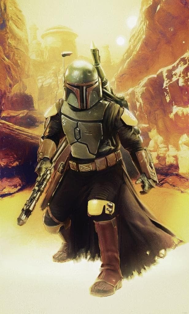 Star Wars Behang Boba Fett - 150x250 cm - Gratis Verzending, Verzamelen, Verzenden, Nieuw, Overige typen