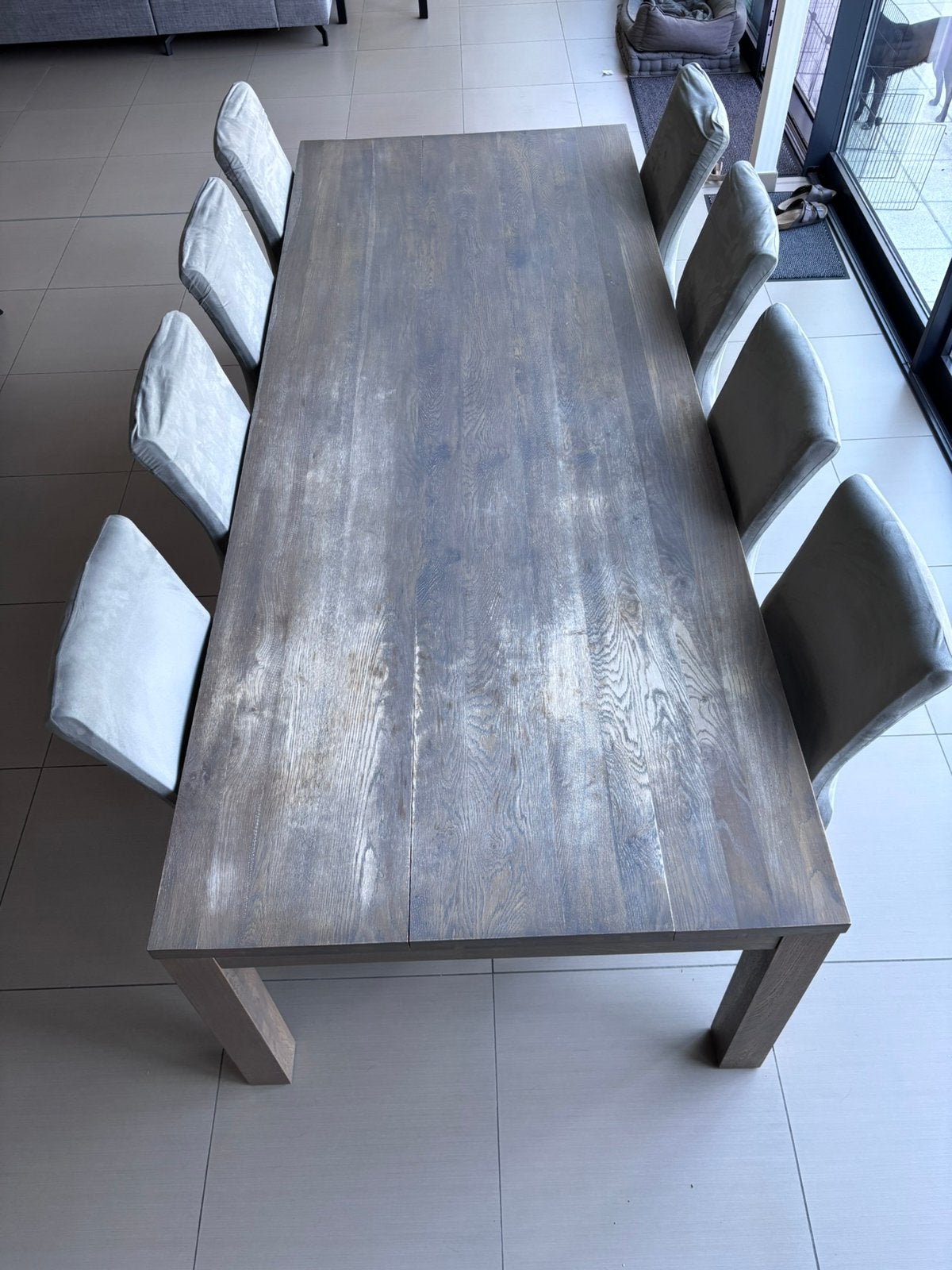 Houten tafel 2m80, Ophalen, Gebruikt, Rechthoekig, Hout