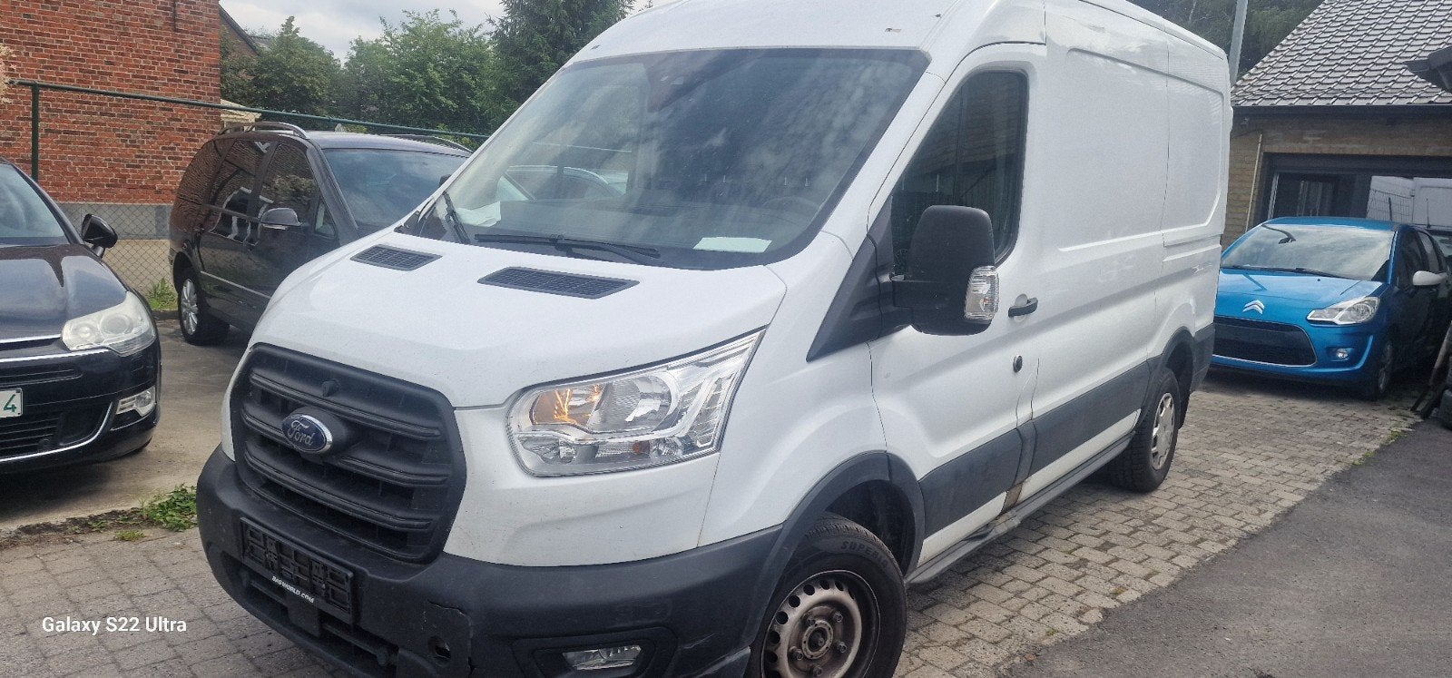 Ford transit bj 2022 met 160000km, Auto's, Euro 6, Wit, Diesel, Overige carrosserie