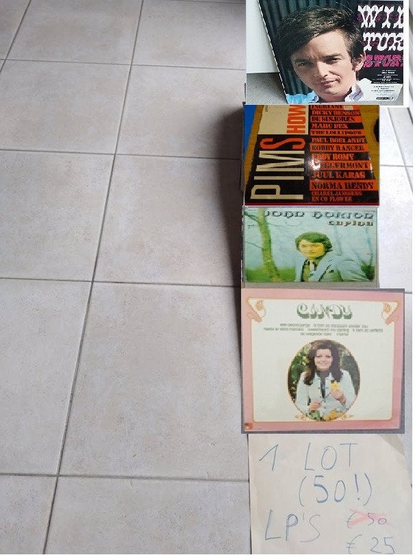 1 Lot van 50 LP's zoals op de afbeelding/in de beschrijving!, Ophalen, Gebruikt, LP