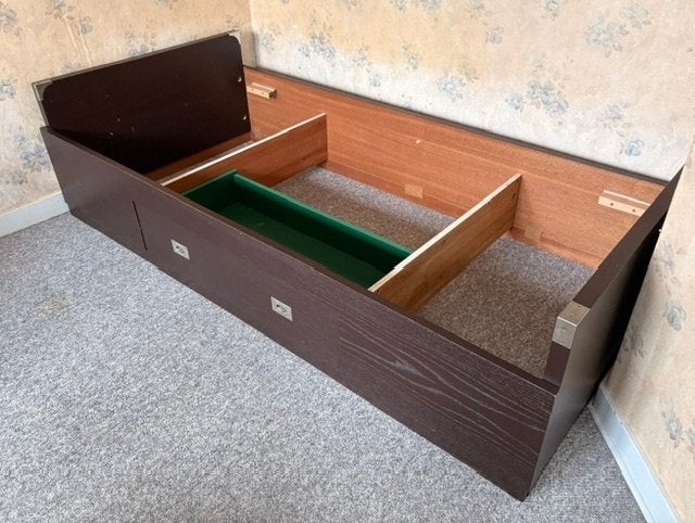 Chambre à coucher complète pour 1 personne  - Style bateau, Enlèvement, Utilisé, Une personne, Style bateau - modèle avec les angles recouverts de métal