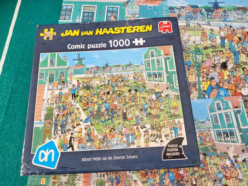 Jan Van Haasteren - Albert Heijn op de Zaanse Schans, Enlèvement ou Envoi, 500 à 1500 pièces, Comme neuf, Puzzle