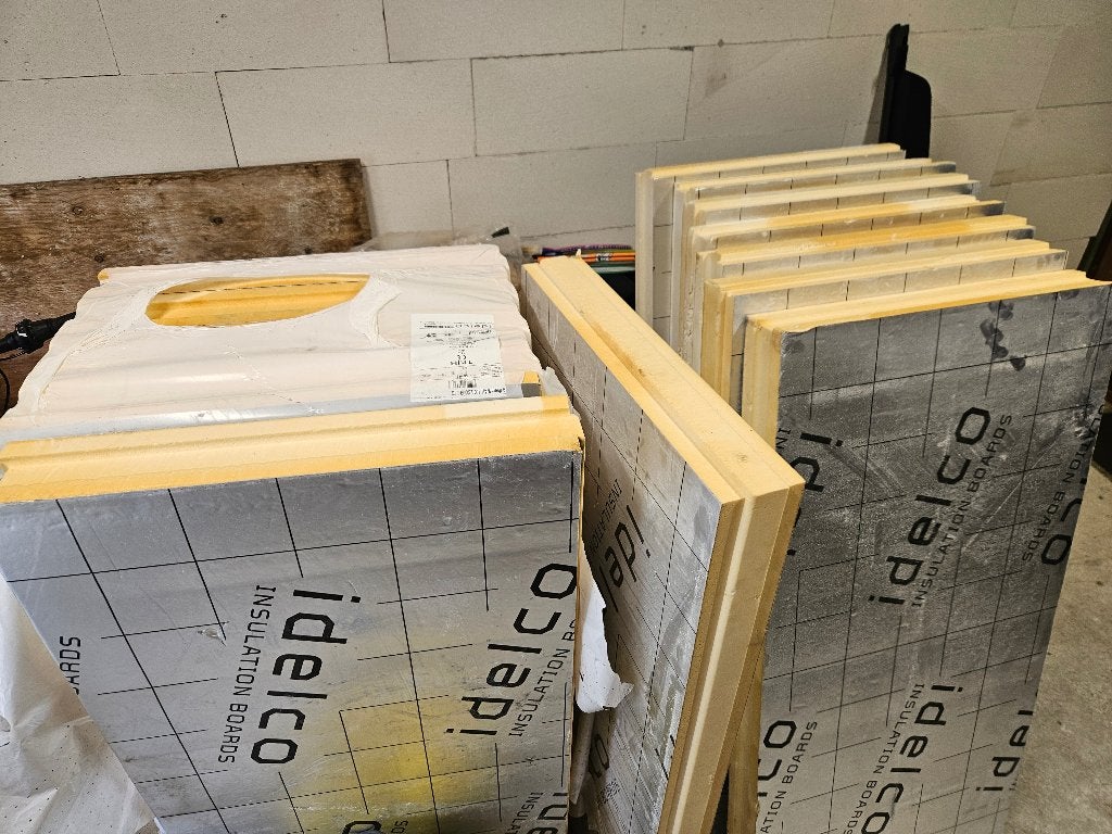 Idelco isolatieplaten 100mm, Doe-het-zelf en Bouw, Isolatie en Afdichting, Ophalen, Nieuw, 8 tot 12 cm, Muurisolatie