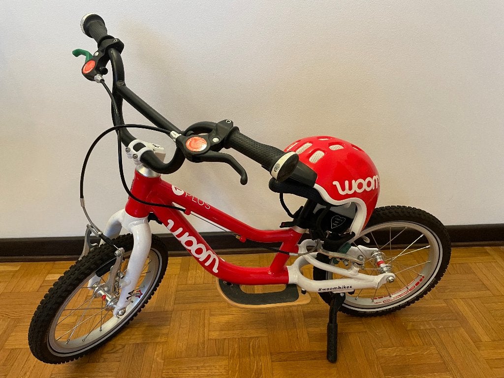 Woom 1 PRO kids bike + helmet (XS), Fietsen en Brommers, Ophalen, Gebruikt