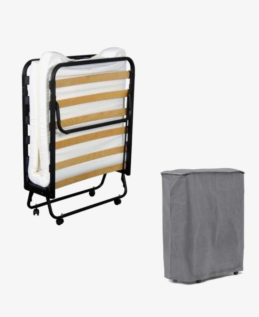 Vouwbed 90x200 incl. hoes (1x gebruikt), Ophalen, Zo goed als nieuw