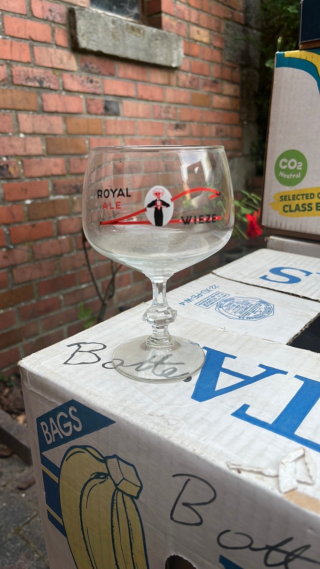 Verre bière Royale Ale Wieze rouge, Ophalen of Verzenden, Zo goed als nieuw