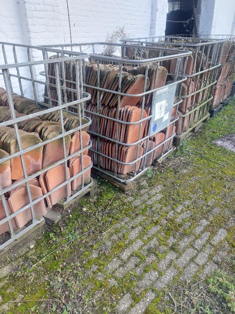rode Boomse pannen te koop, Doe-het-zelf en Bouw, Dakpannen en Dakbedekking, Ophalen, Gebruikt, Steen of Klei, 15 m² of meer