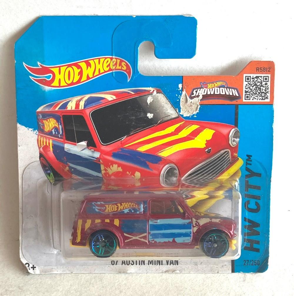 Mini Van rood Hot Wheels 27/250 #10/10 city Art Cars., Ophalen, Zo goed als nieuw, Auto