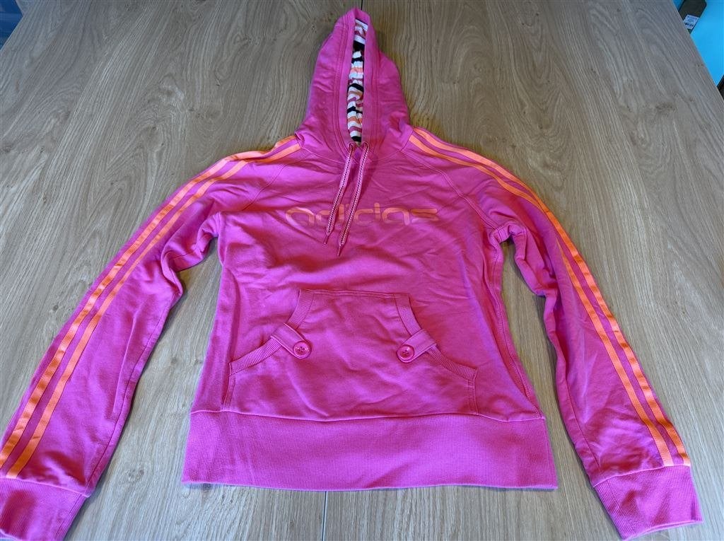 Adidas Dames Hoodie 100% Katoen Multi Gestreept - Maat 38, Enlèvement ou Envoi, Comme neuf, Taille 38/40 (M)