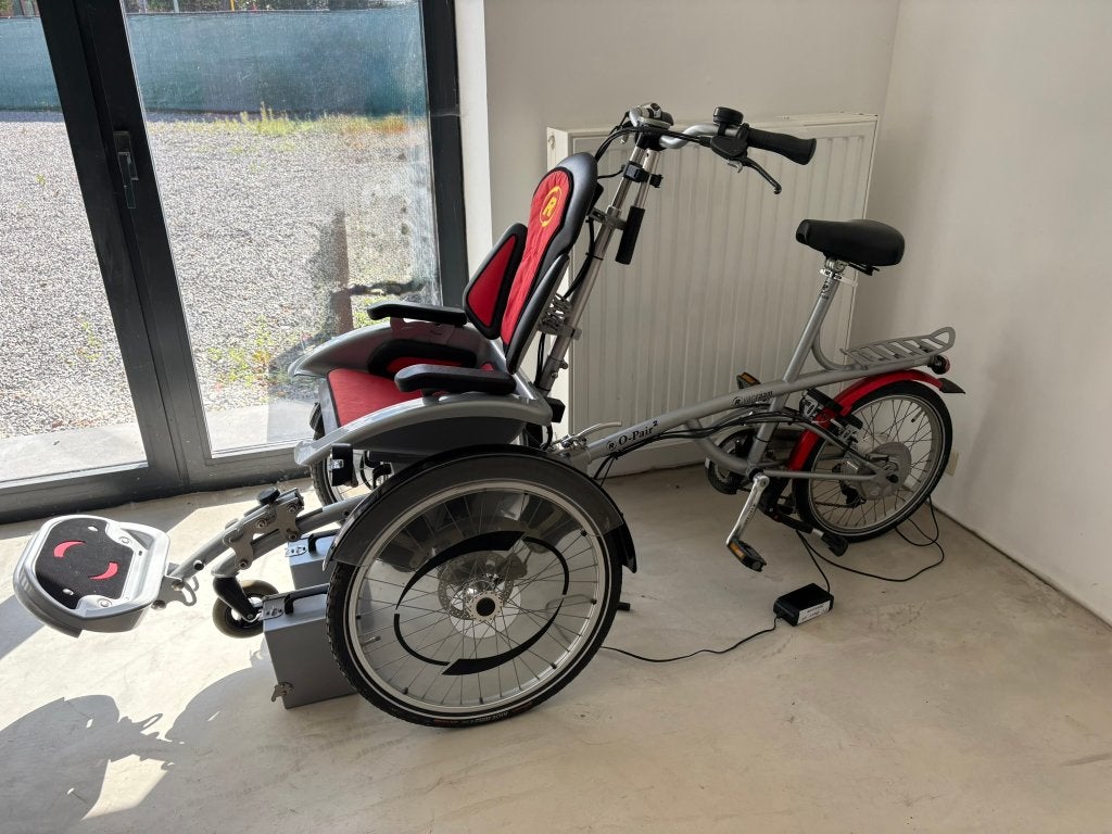 O Pair rolstoelfiets Heinzmann deelbaar frame + 4 BATTERIJ!!, Fietsen en Brommers, Gebruikt, Versnellingen, Deels opvouwbaar, Ophalen