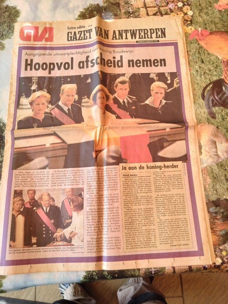 extra editie Gazet Van Antwerpen 1993, Verzamelen, Ophalen of Verzenden, 1980 tot heden, Krant