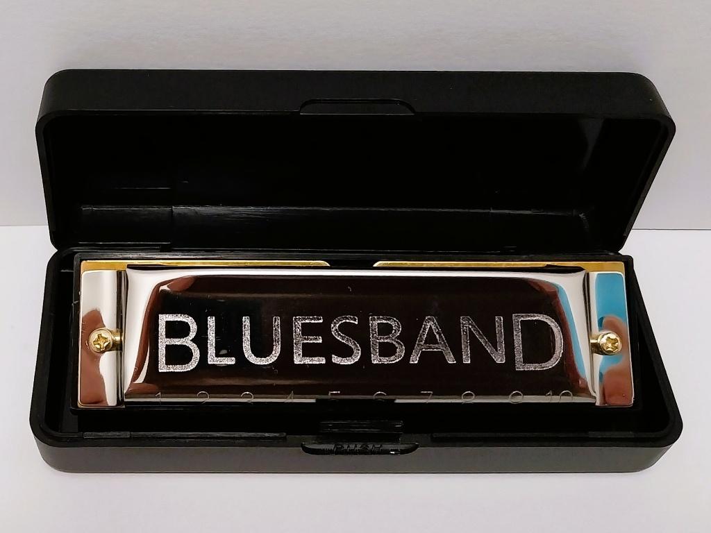 Hohner Bluesband mondharmonica - Harmonica Hohner Blues Band, Ophalen of Verzenden, Zo goed als nieuw, Diatonisch, Met koffer of doosje