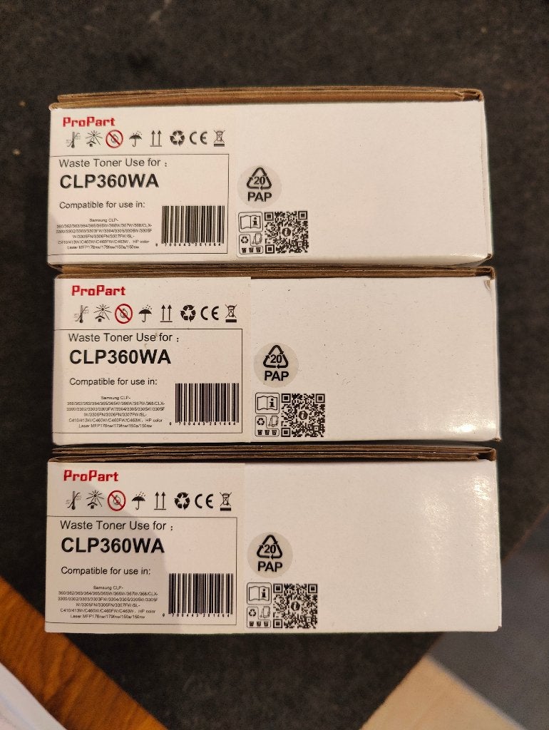 3 Cartouches CLP360WA, Ophalen, Nieuw, Toner