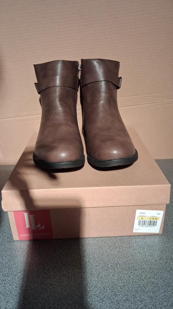 Enkellaarzen Linea Loresi maat 42 nieuw, Kleding | Dames, Bruin, Lage of Enkellaarzen, Nieuw, Ophalen of Verzenden