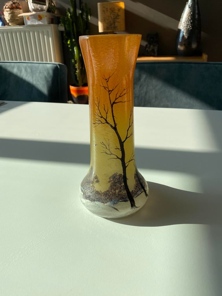 Legras glazen vaasje, Ophalen