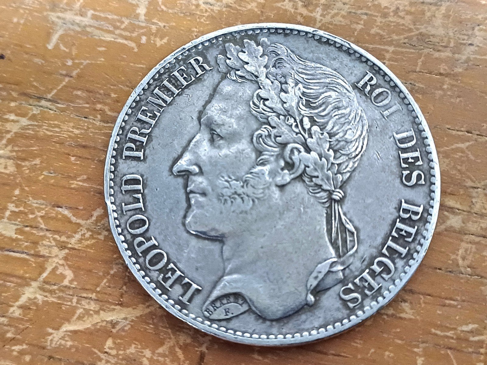 BELGIQUE 5 FRANCS 1849 LEOPOLD I LAUWERD, Timbres & Monnaies, Enlèvement ou Envoi, Monnaie en vrac, Argent, Argent