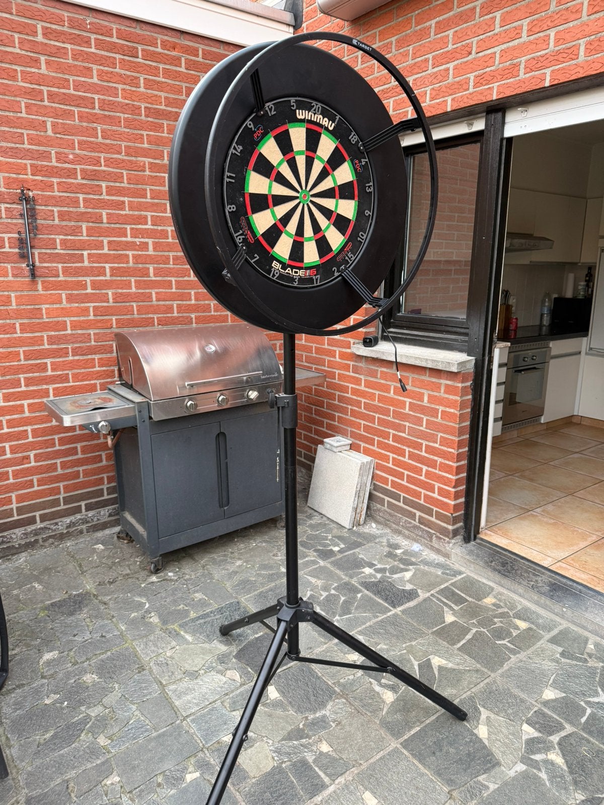 Dart set Winwau blade 6, Sports & Fitness, Enlèvement, Comme neuf, Cible de fléchettes, Pointe souple