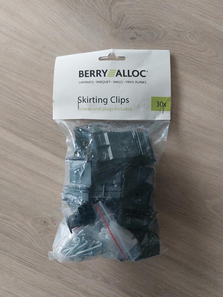 Berry Alloc skirting clips - clips voor plinten, Ophalen, Nieuw