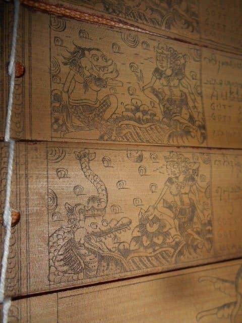 calendrier balinais auf deutsch, bambou, 10€, Enlèvement ou Envoi, Brun, Décoration murale, Indonésie