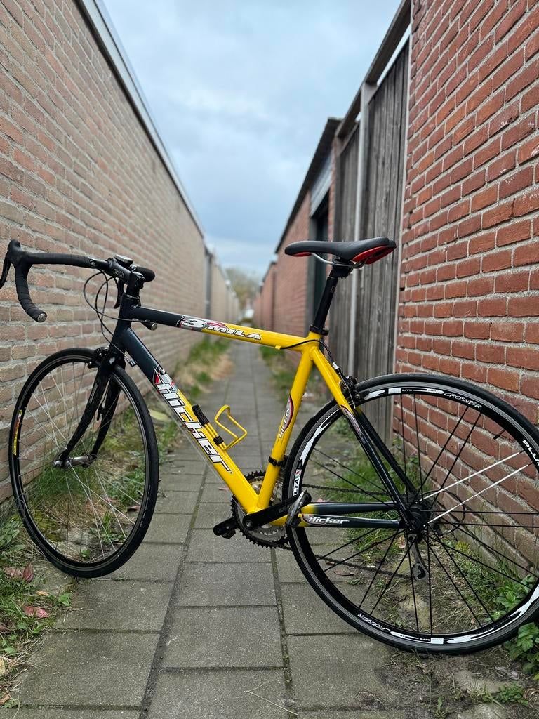 Racefiets Hicker 3 mila 53cm - carbon voorvork, Autres marques, Frein sur jante, Enlèvement ou Envoi, 49 à 53 cm