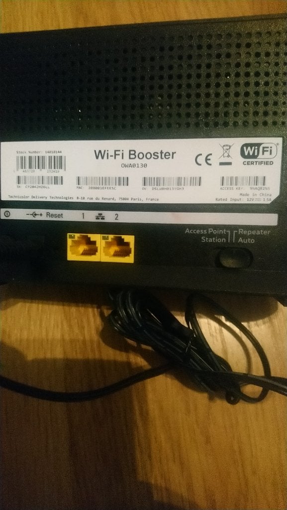Proximus Wifi-versterker V1, Computers en Software, Ophalen of Verzenden, Zo goed als nieuw, PROXIMUS BELGACOM