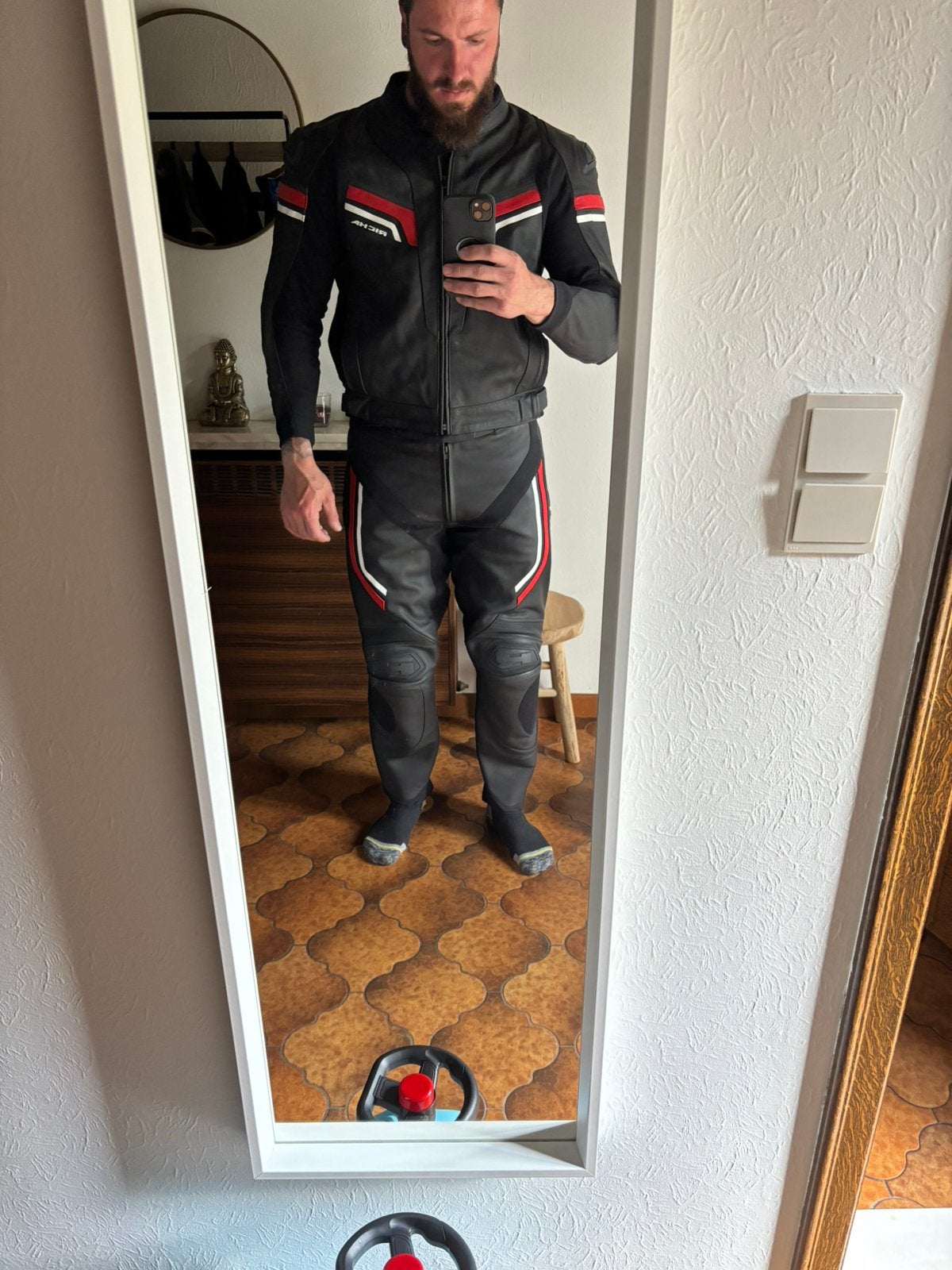 Richa 2 delig motorpak nieuwstaat, Motoren, Ophalen, Heren, Combipak