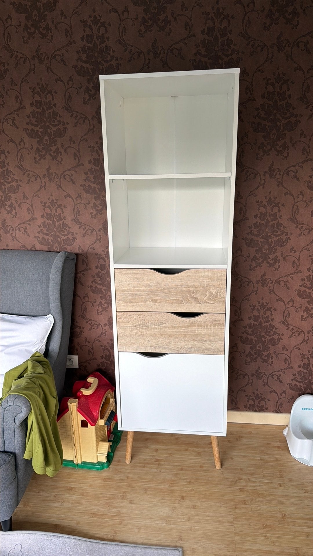 Kast met open vakken, lades en gesloten vak, Ophalen, Gebruikt, Met lade(s)