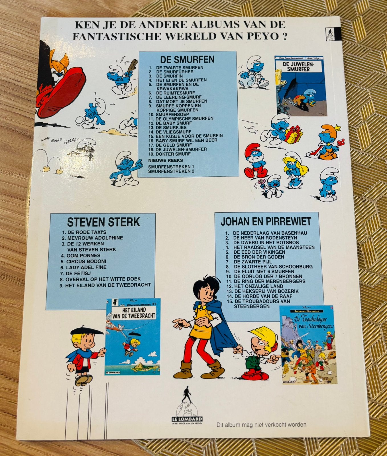 Stripalbum Dokter Smurf 1996, Ophalen of Verzenden, Zo goed als nieuw, Overige Smurfen, Stripboek