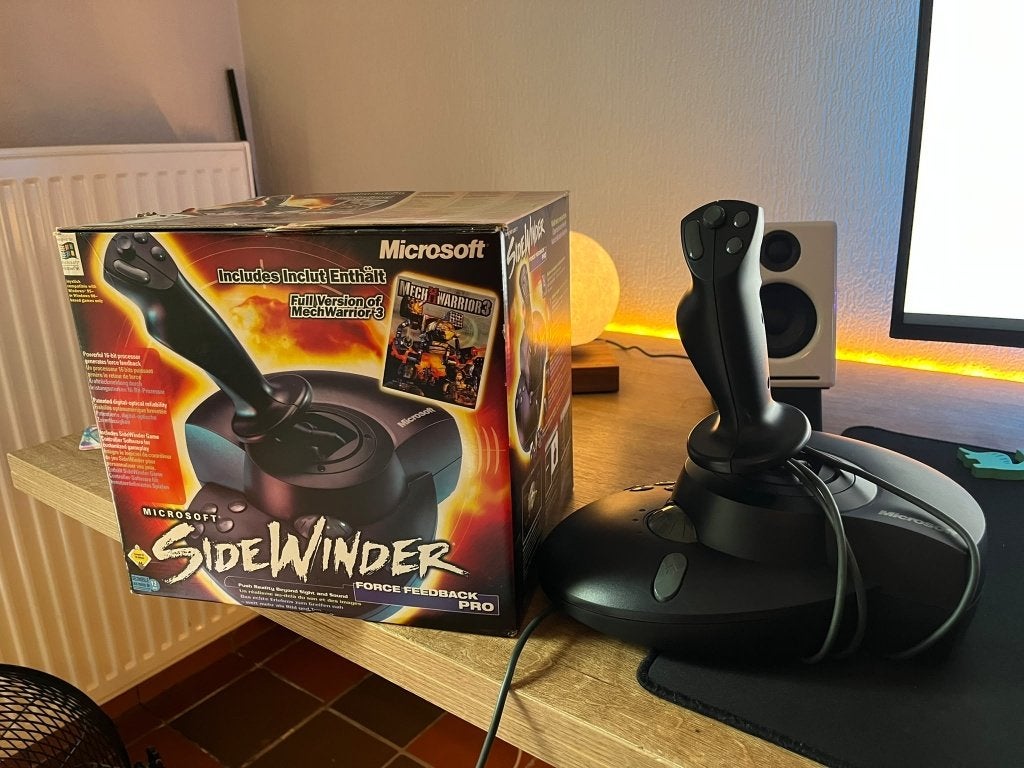 Microsoft SideWinder Force Feedback Pro en Precision Pro, Computers en Software, Ophalen, Microsoft