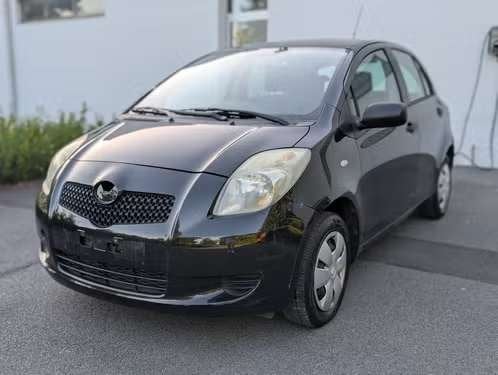 Toyota Yaris 2007, Auto's, Toyota, Voorwielaandrijving, Stof, Zwart, 1055 kg