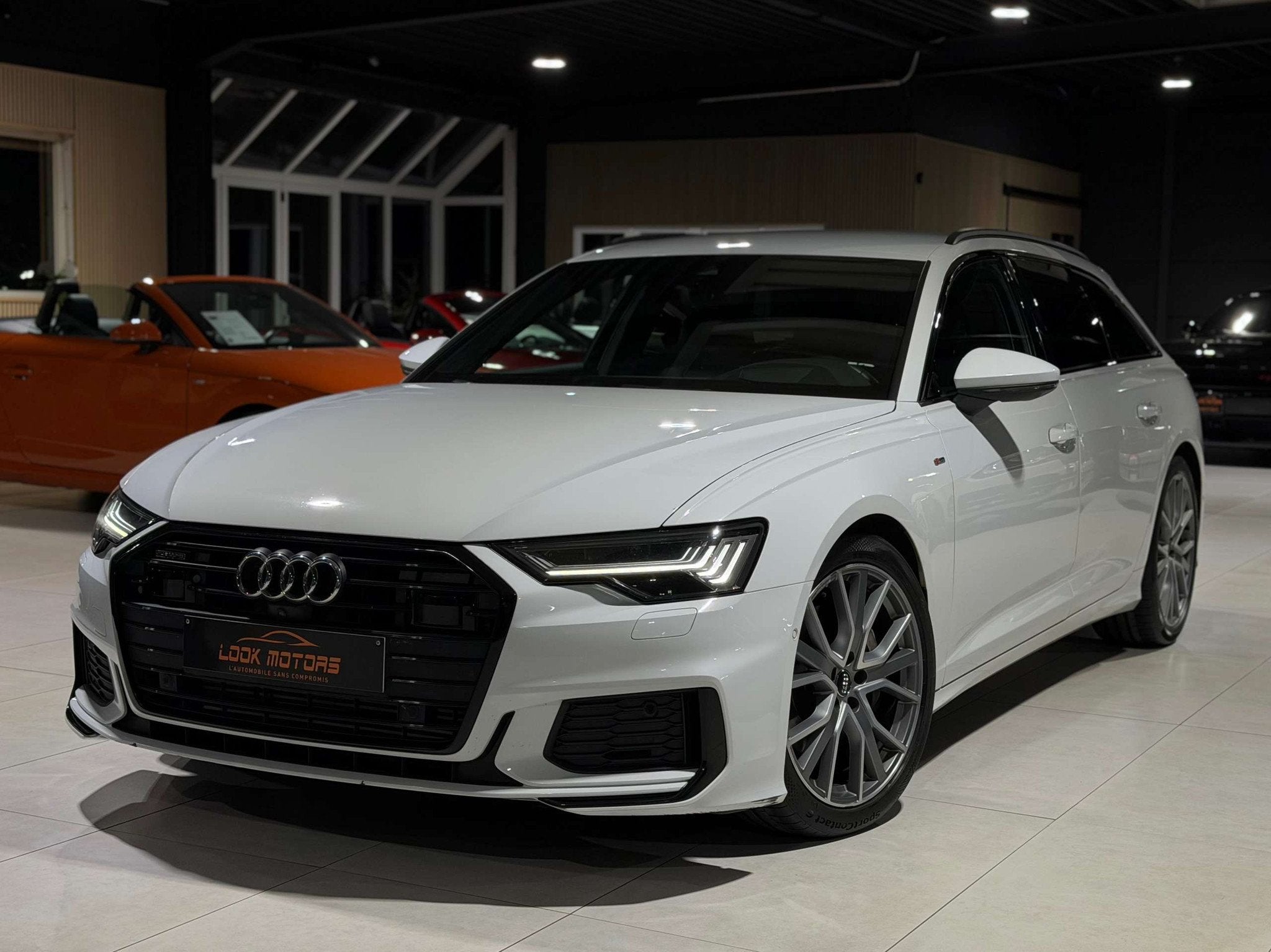 Audi A6 Avant 50 TDi Quattro 3x S-LINE 286CV Tiptronic DISTR, Auto's, Audi, Automaat, Gebruikt, Wit, Leder