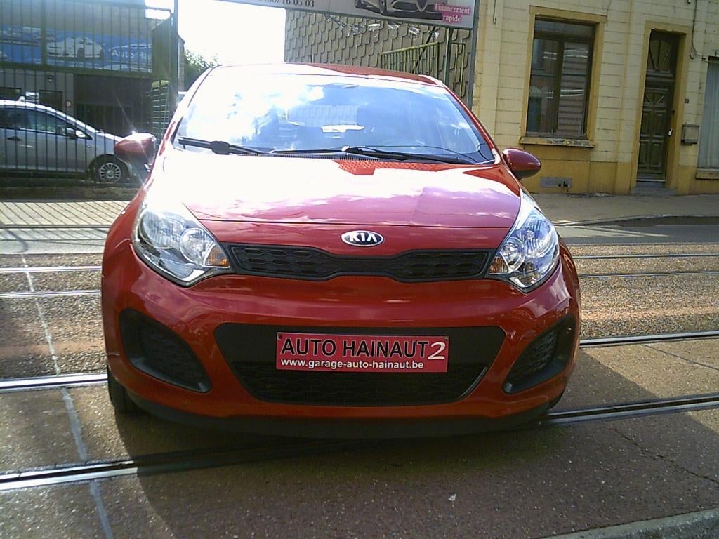KIA RIO 1100CC DIESEL 2014, Autos, Rouge, Achat, Entreprise, Boîte manuelle