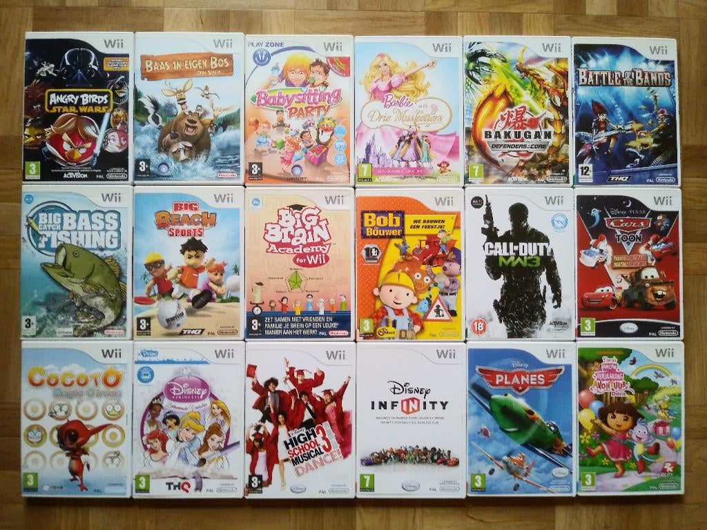 100 Wii spellen vanaf 2€ tot 20€, 10% korting vanaf 5 stuks, Avontuur en Actie, Ophalen of Verzenden, Zo goed als nieuw, Eén computer