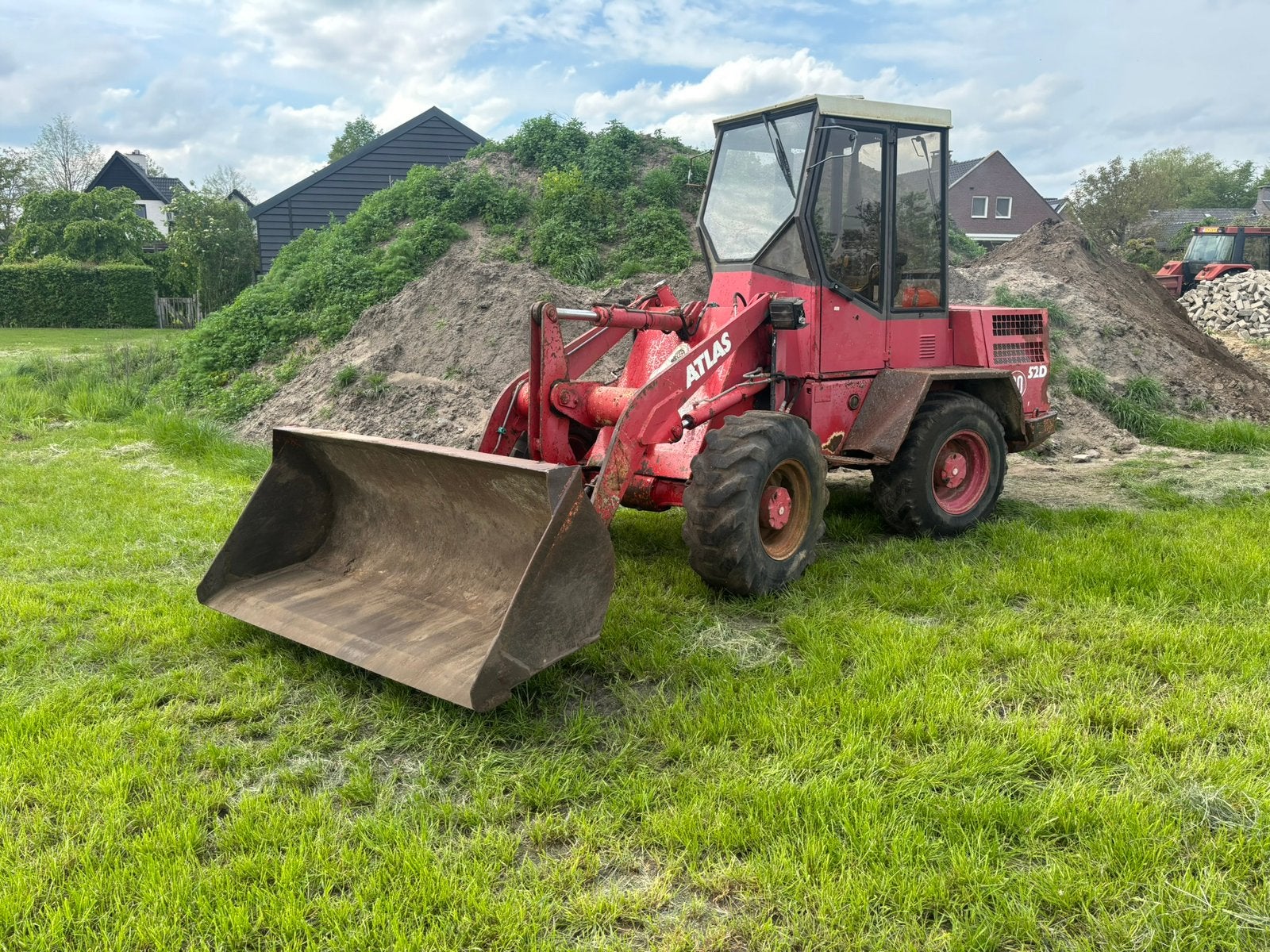 Atlas 52D minishovel shovel, Ophalen