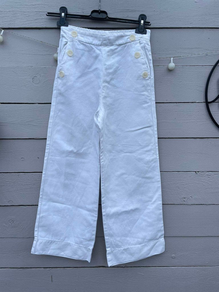 witte linnen broek zara 11/12 jaar, Gebruikt, Meisje, Zara, Ophalen
